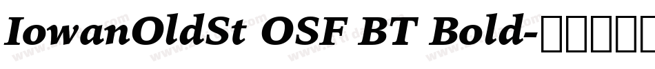 IowanOldSt OSF BT Bold字体转换